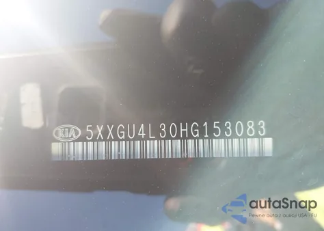 2017 Kia Optima Ex из США, поврежденный, VIN 5XXGU4L30HG153083